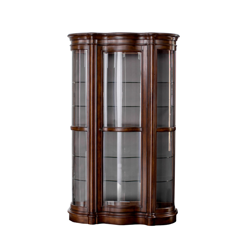 Astoria Grand Millhouse Lighted Curio Cabinet Reviews Wayfair