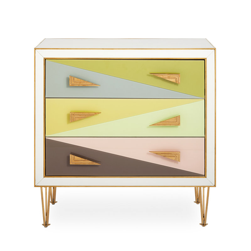 Jonathan Adler Harlequin 3 Drawer Bachelor S Chest Wayfair