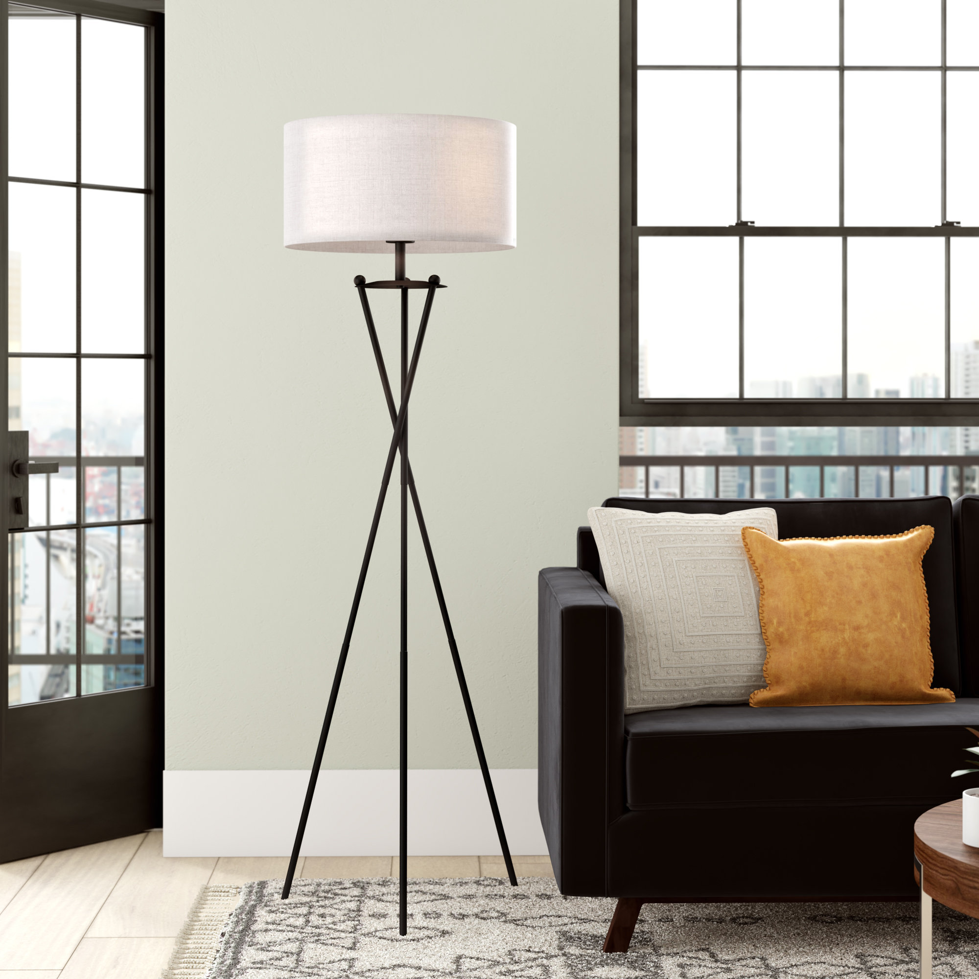 tripod modern floor lamp