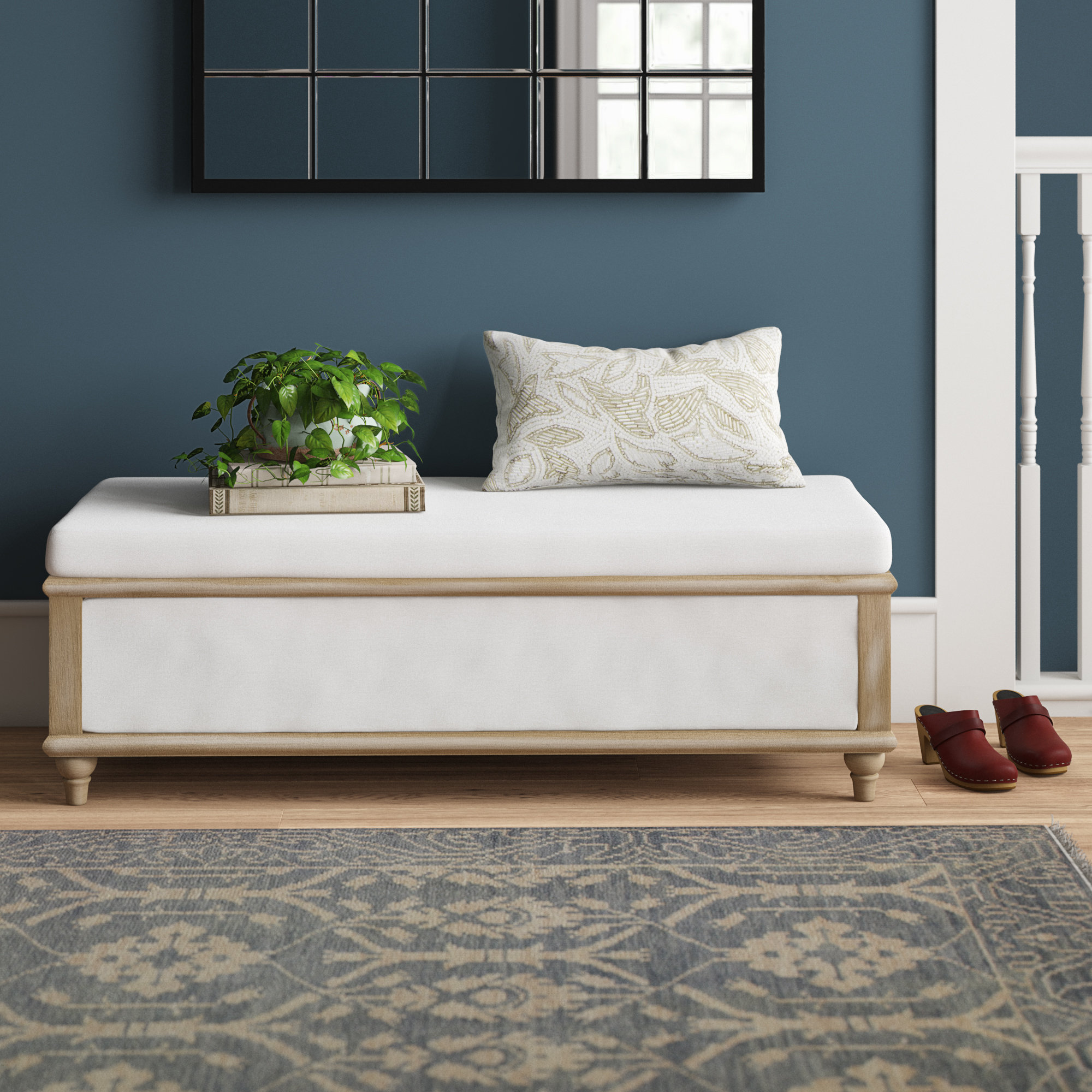 Somerby Upholstered Storage Bench Reviews Birch Lane