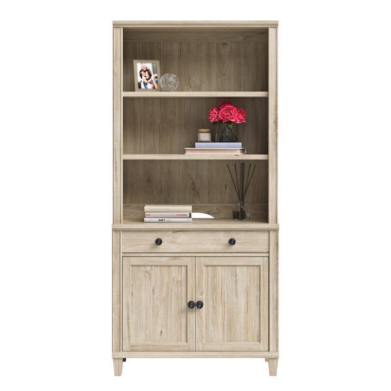 Hammond 40" H x 32.8" W Standard Library Hutch Color: Chalk Oak