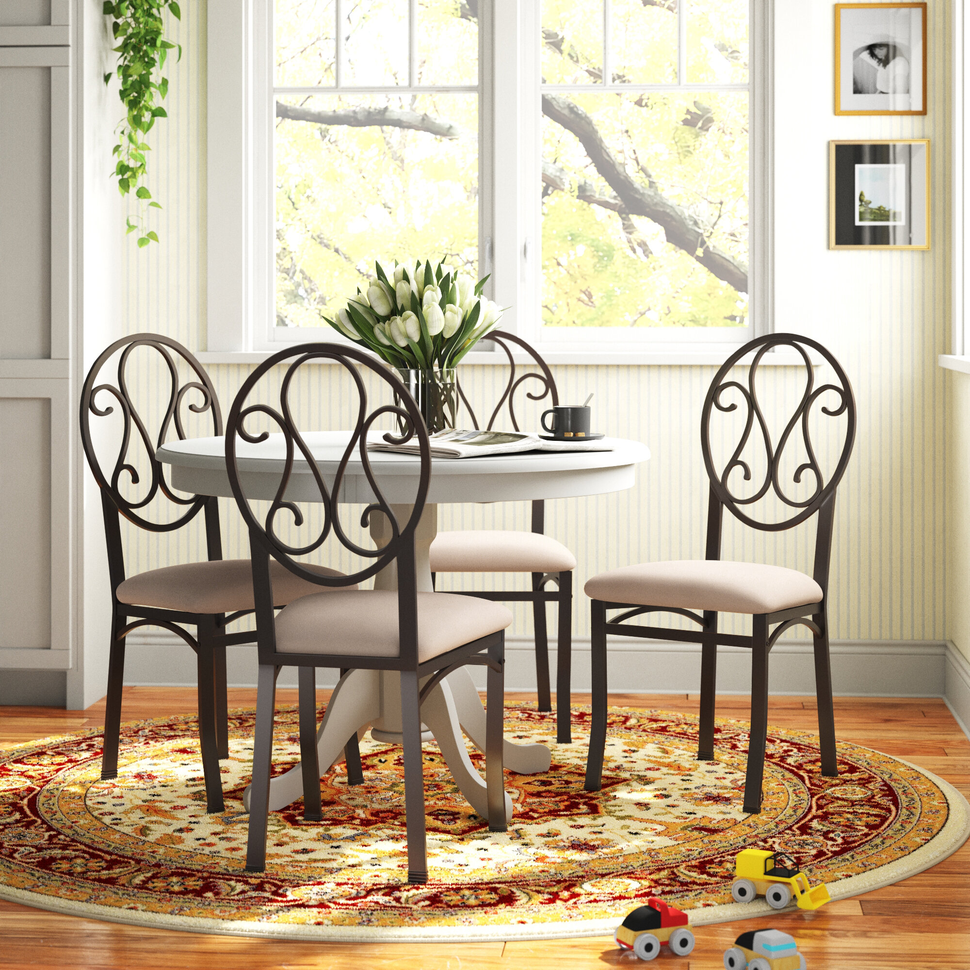 metal chairs for dining room