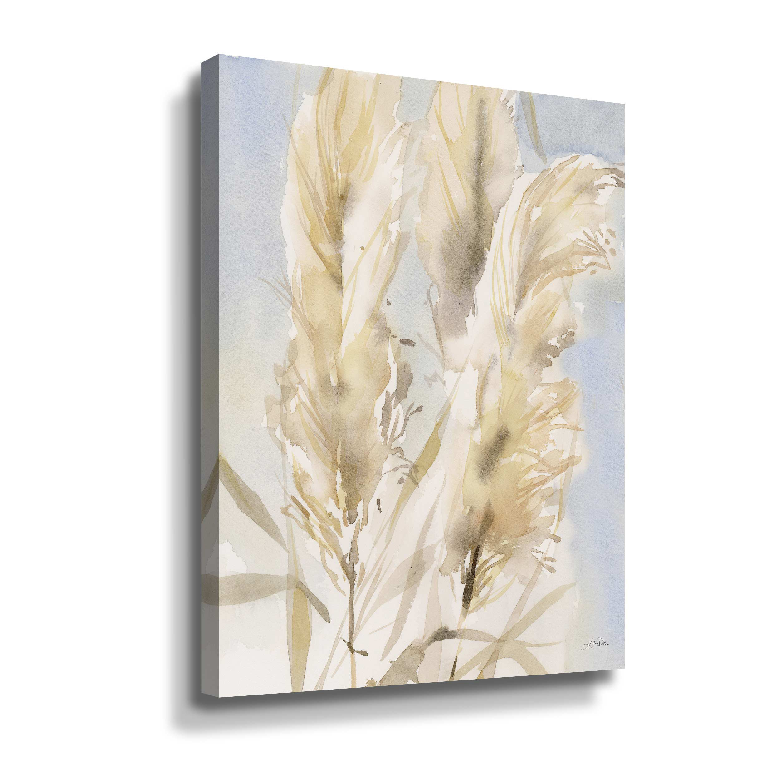 Winston Porter Pampas Grasses II Pampas Grasses II - Wrapped Canvas ...