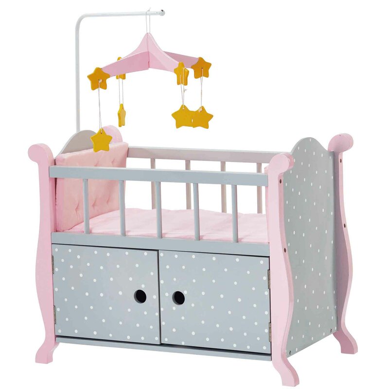 Princess 18 Doll Bedding Olivias Little World Polka Dots | Wooden 18 inch Doll Furniture