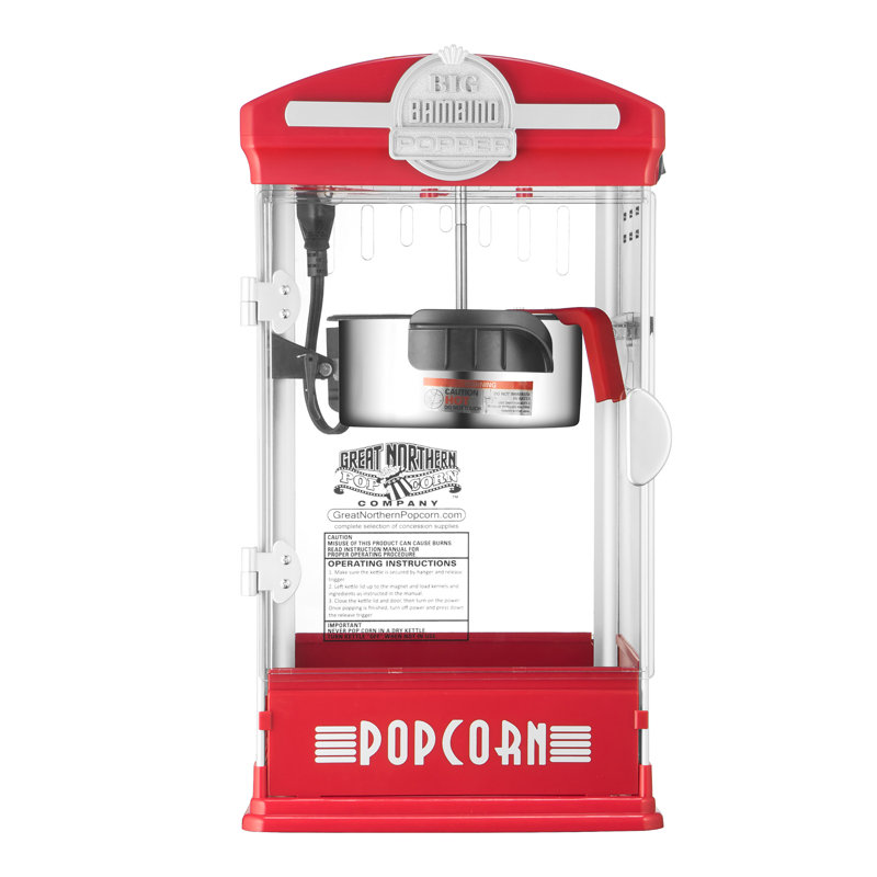 Great Northern Big Bambino 4 Oz. Tabletop Popcorn Machine Color: Red