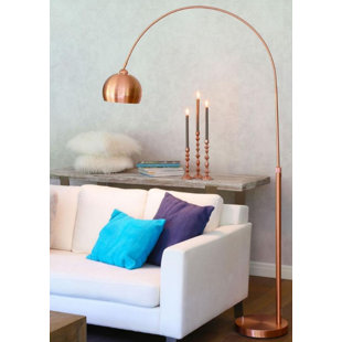 Floor Lamp Rose Gold Wayfair Rickard 77 5 Arched Floor Lamp