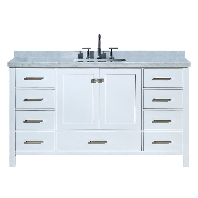 Andover Mills Utley Modern 61 Single Bathroom Vanity Set Reviews Utley Modern 61 Single Bathroom Vanity Set
