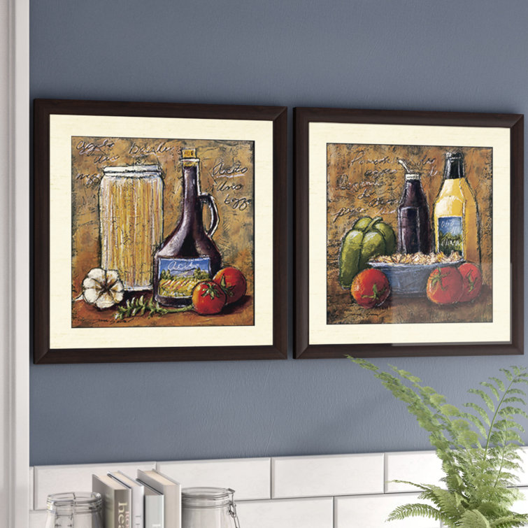 Rustic Kitchen IV - 2 Piece Picture Frame Graphic Art Set