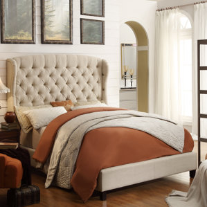 Leatham Queen Upholstered Wood Platfor..