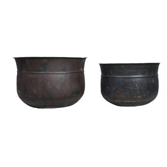 August Grove Danyel Iron Tin Pot Planter Wayfair