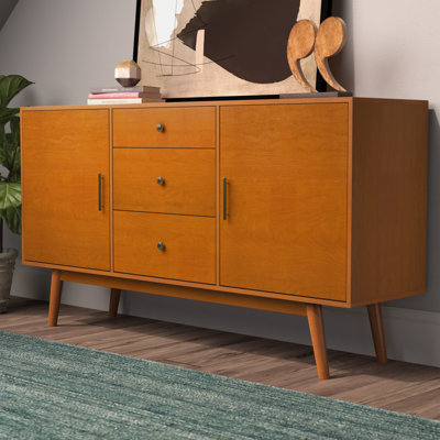 Mid-Century Modern TV Stands You'll Love | Wayfair Mid century modern desk for a home office.
