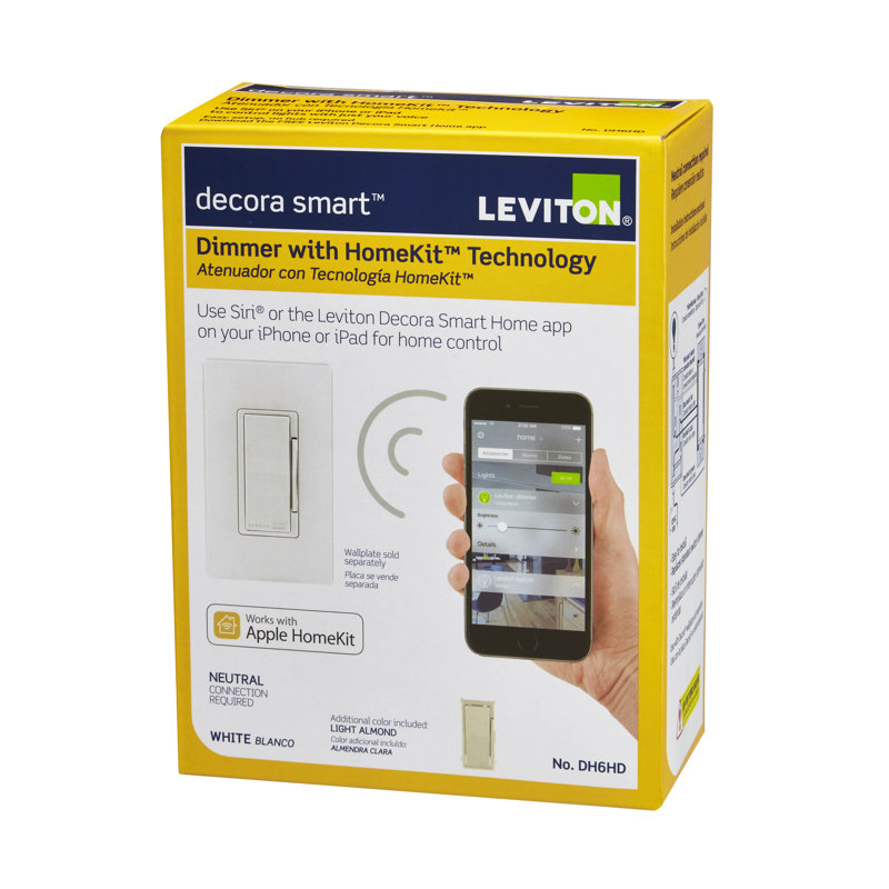 Leviton Decora Smart Wall Mounted Dimmer With Apple Homekit Technology Wayfair Ca