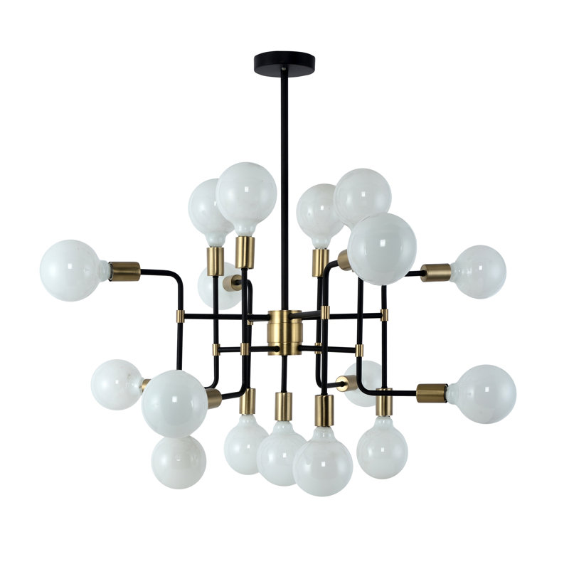 MIDCENTURY MODERN Light Fixture Alert! 17-Light Sputnik Chandelier is perfect for your dining room decor, kitchen decor, living room or bedroom.