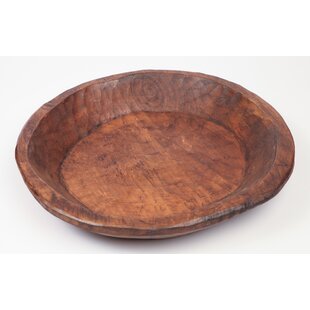 Wooden Dough Bowl Wooden Trencher Fruit Bowl Hand Turned 10.5" wide untreated 