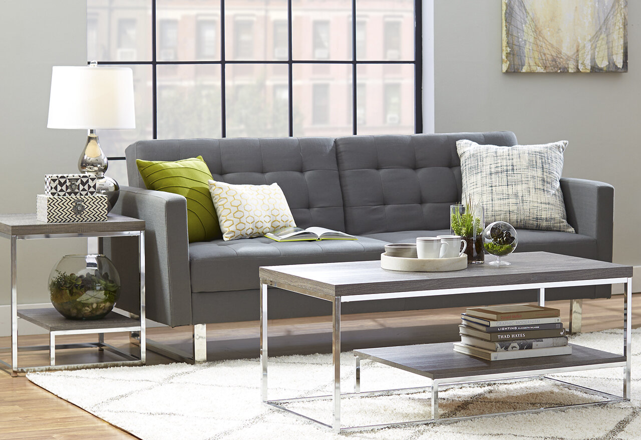sleek ultra modern living room