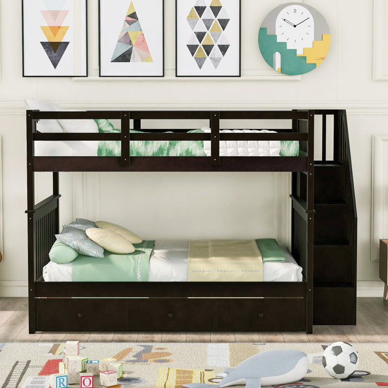 wayfair 3 bunk bed