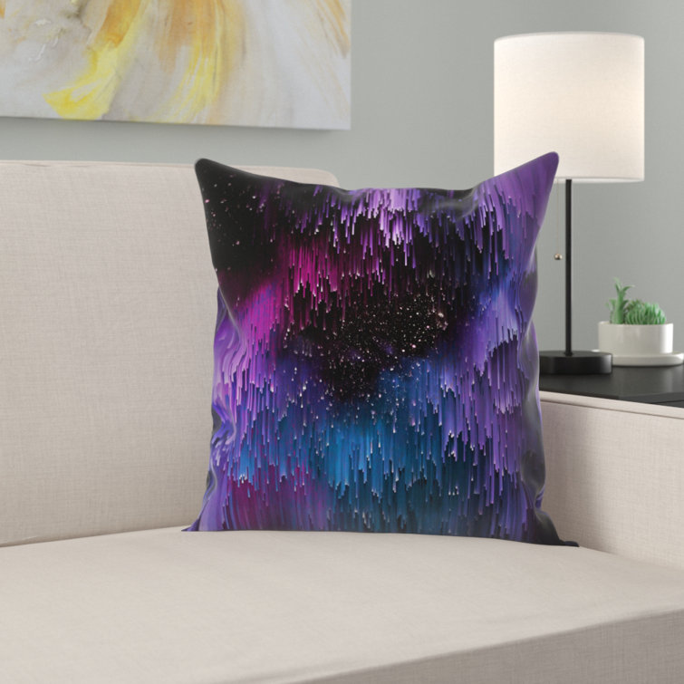 purple floor pillow