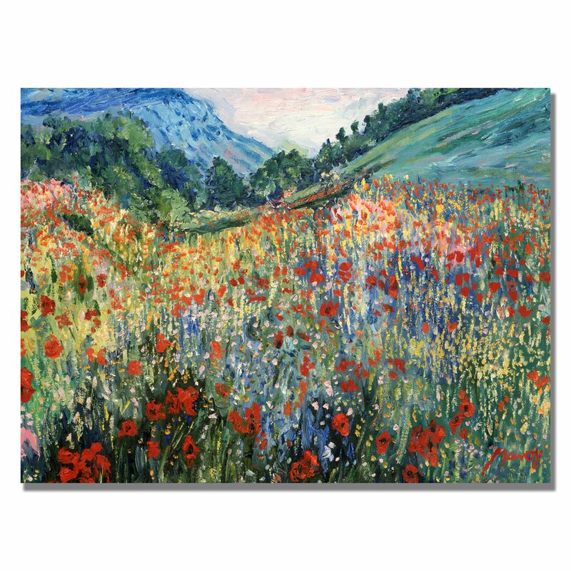 Andover Mills Field Of Wild Flowers Painting Print On Canvas Reviews