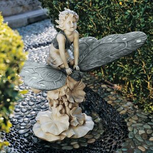 A Fairy's Wondrous Butterfly Ride Statue