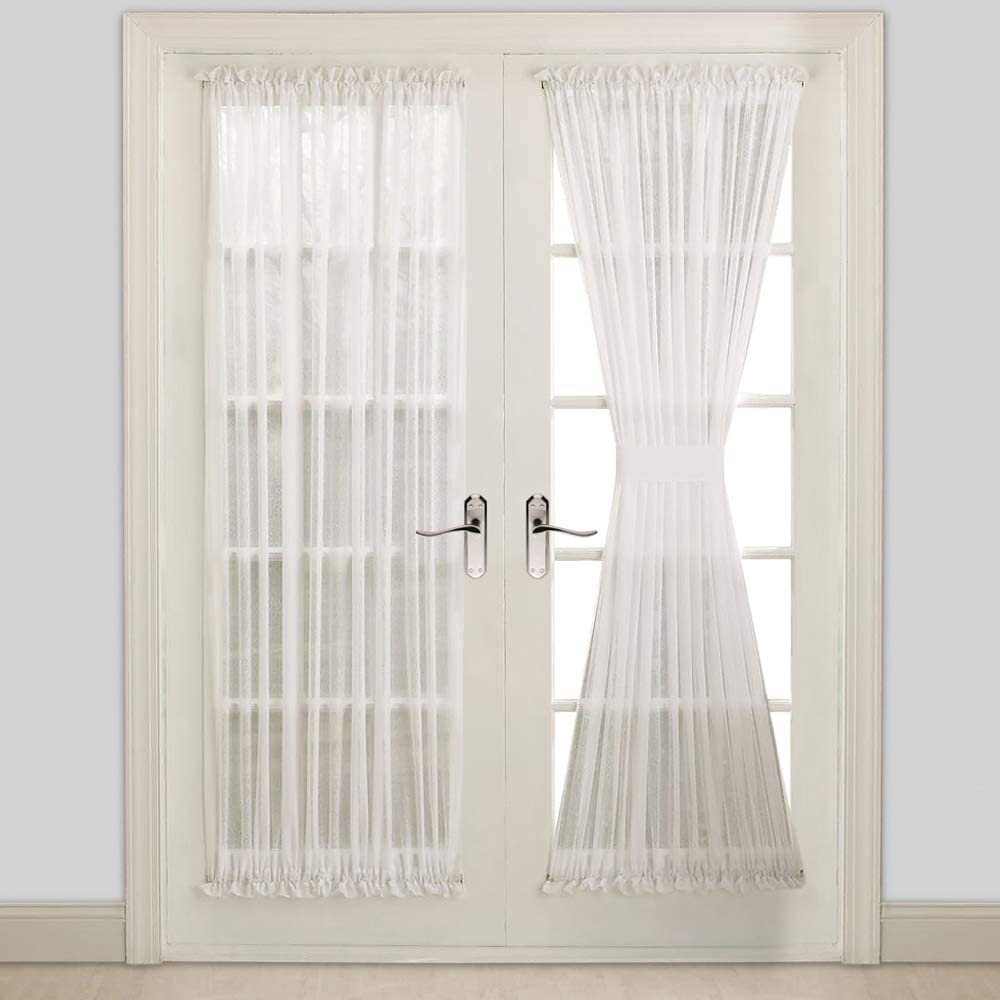 Ophelia Co Cardwell Solid Color Sheer Rod Pocket Curtain Panels Reviews Wayfair