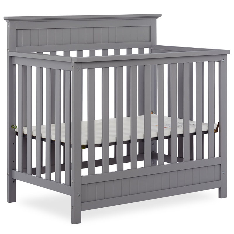 small grey crib