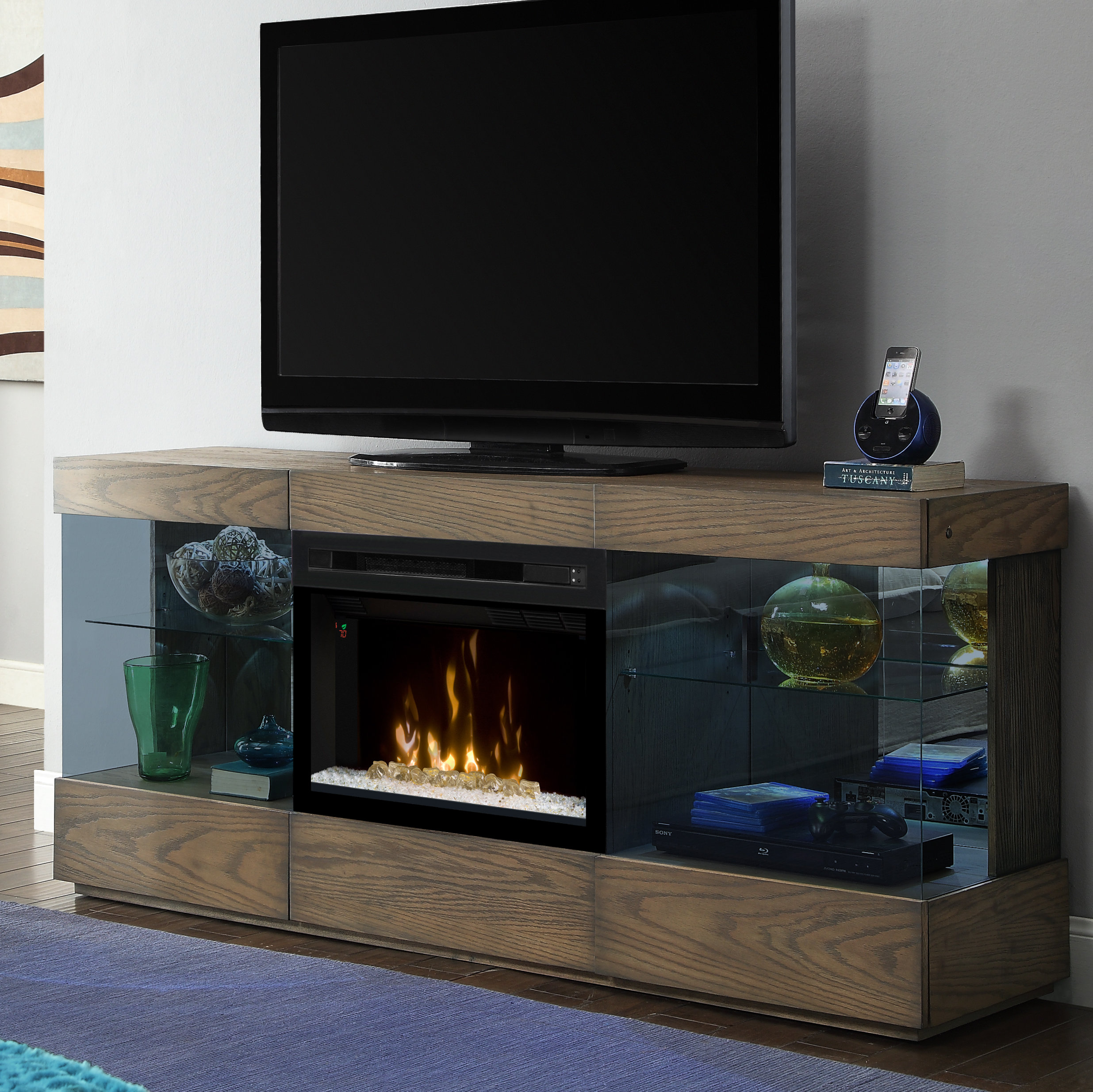 Dimplex Axel Tv Stand For Tvs Up To 78 Inches With Fireplace