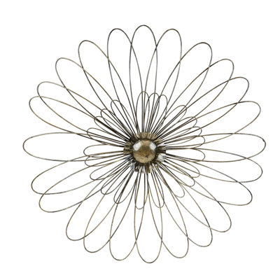 Mistana Metal Flower Wall Decor Size 235 H X 235 W X 225 D