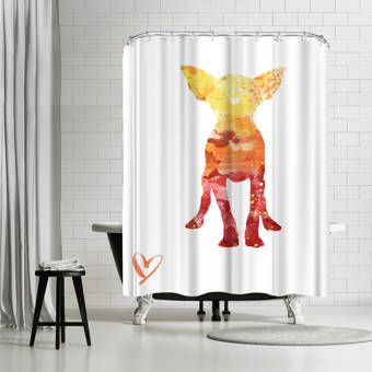 East Urban Home Allison Gray Horse Single Shower Curtain Wayfair