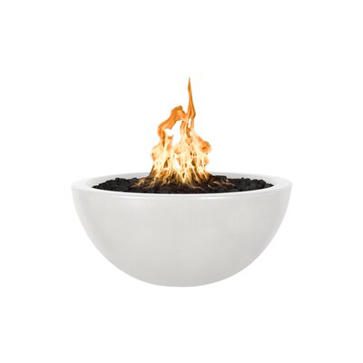 Luna Concrete Fire Pit The Outdoor Plus Size 17 H X 38 W X 38 D