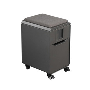 Laptop Desk With File Cabinet Wayfair Slim Caddy 2 Drawer Vertical Filing Cabinet