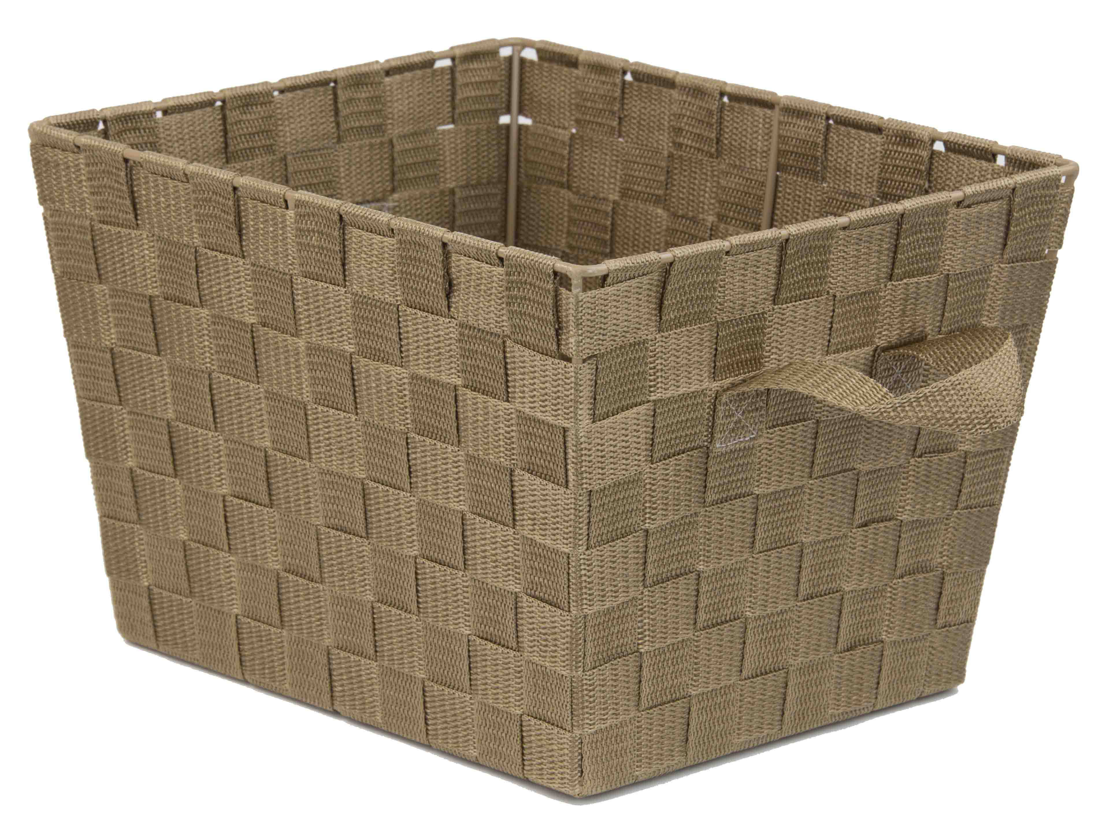 Rebrilliant Strap Brown Woven Fabric Basket & Reviews Wayfair