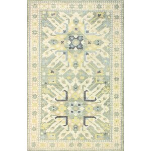 Martinez Hand-Knotted Sage Area Rug