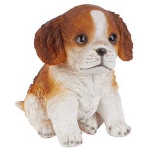 Cavalier King Charles Figurine Hand Painted Collectible Statue 