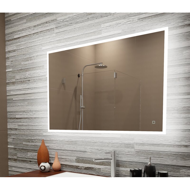 shower led lighted mirror