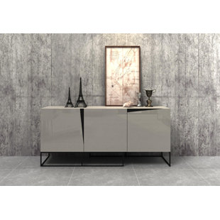White Gloss Sideboard Wayfair Tatom Gloss Sideboard