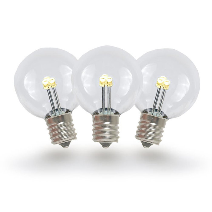Novelty Lights 0 50 Watt C7 Led Non Dimmable Light Bulb E12 Led G30 G Ww 0 50 Watt C7 Non Dimmable Light Bulb E12 Candelabra Base