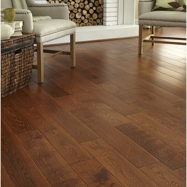 Welles Hardwood Brady French Oak 3/5" Thick x 6" Wide x Varying Length Water Resistant ...
