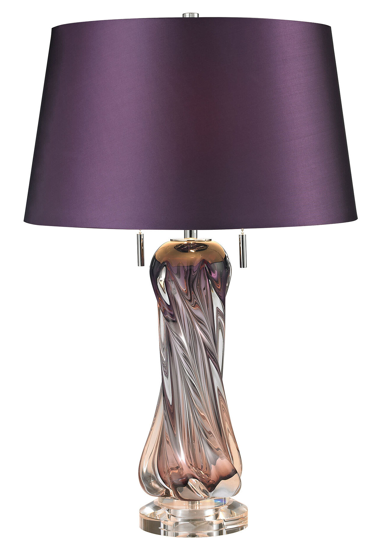 Latitude Run Edward 24 Purple Table Lamp Reviews Wayfair