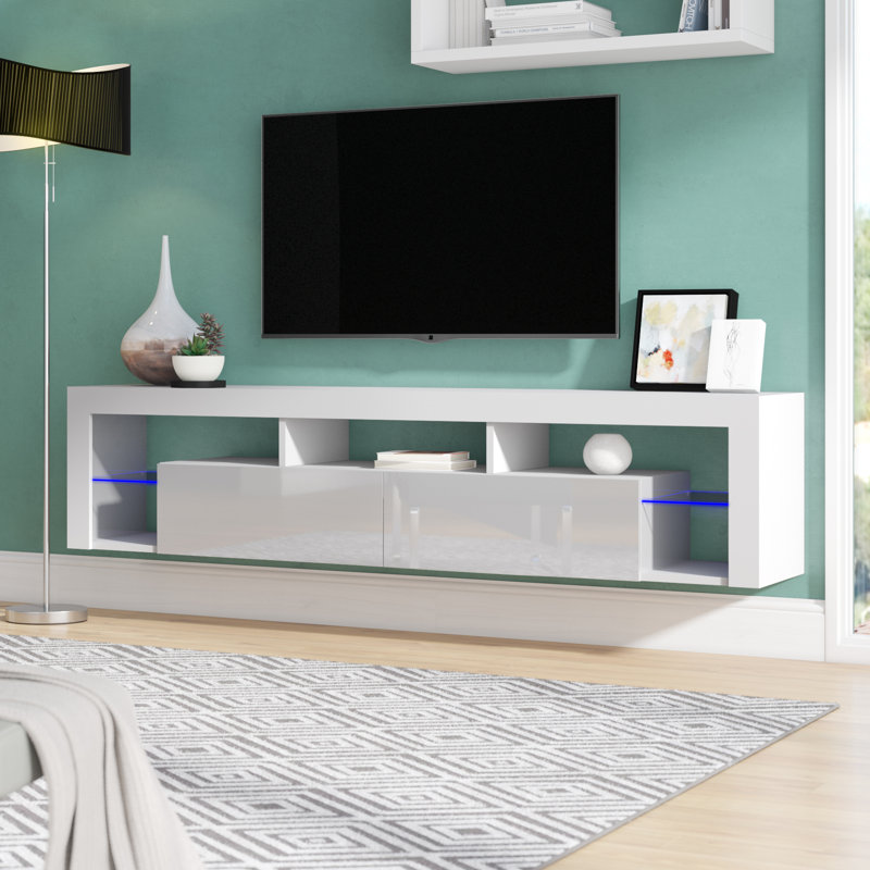 Orren Ellis Floating Milano Tv Stand For Tvs Up To 90 Reviews