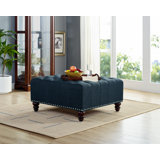 Moorehead Tufted Cocktail Ottoman by Canora Grey