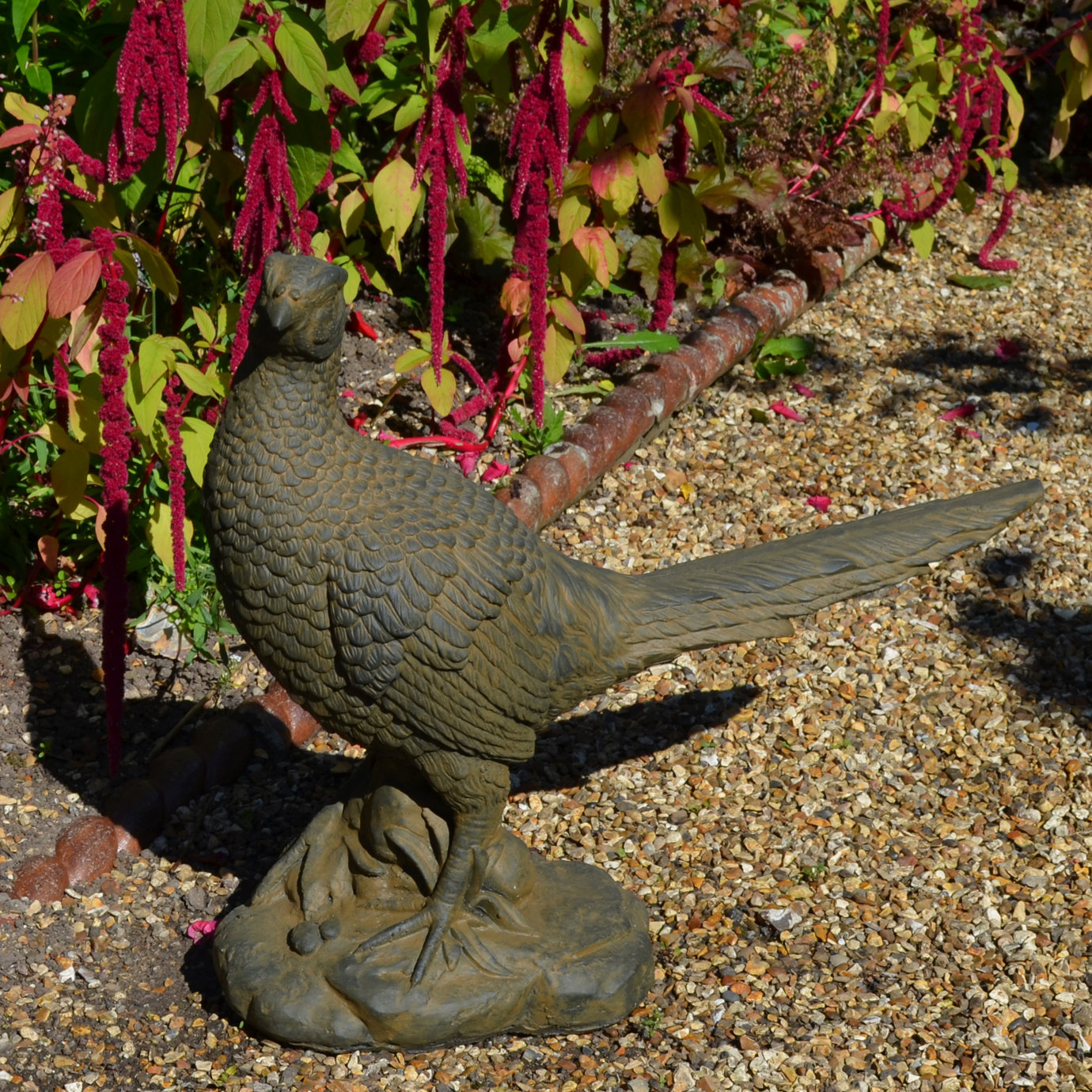 21 Rusty Metal Vintage Style Garden Pheasant Bird Ornament
