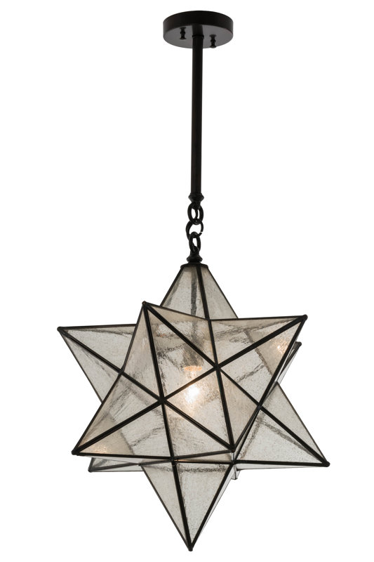 Moravian Star 1-Light Geometric Pendant #starpendant