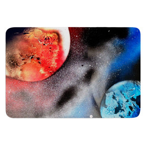 Sun VS. Moon by Infinite Spray Art Bath Mat