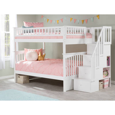 Harriet Bee Abel Full Over Full Bunk Bed With Underbed Storage