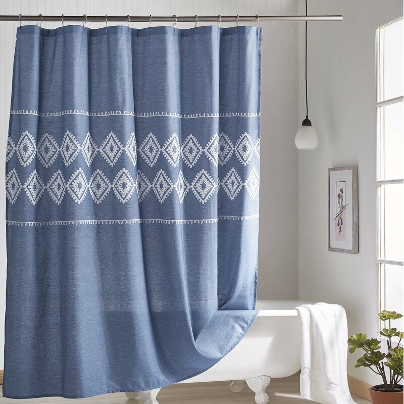 geo shower curtain