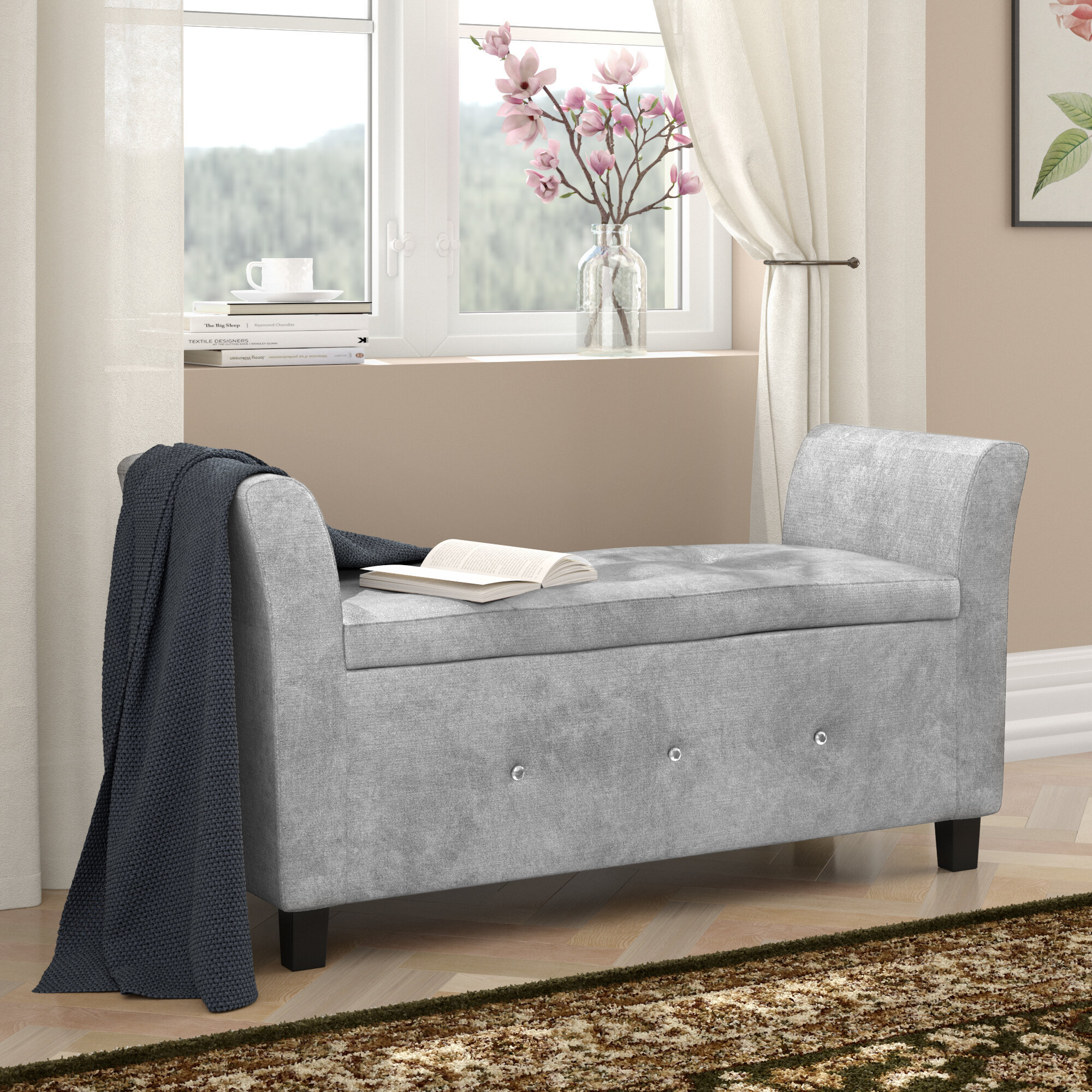 Three Posts Armstrong Storage Bench Reviews Wayfair Co Uk
