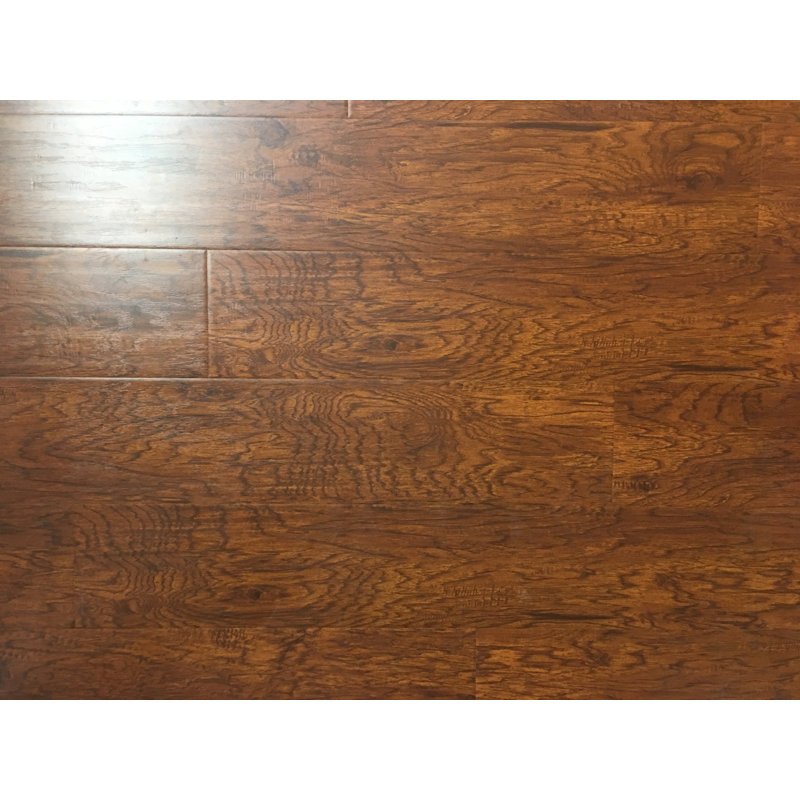 Yulf Design Flooring 6 5 X 48 X 12mm Hickory Laminate Flooring In Uv Layer Wayfair