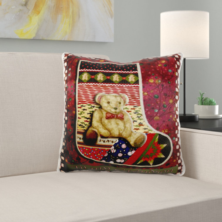 teddy v shaped pillow case