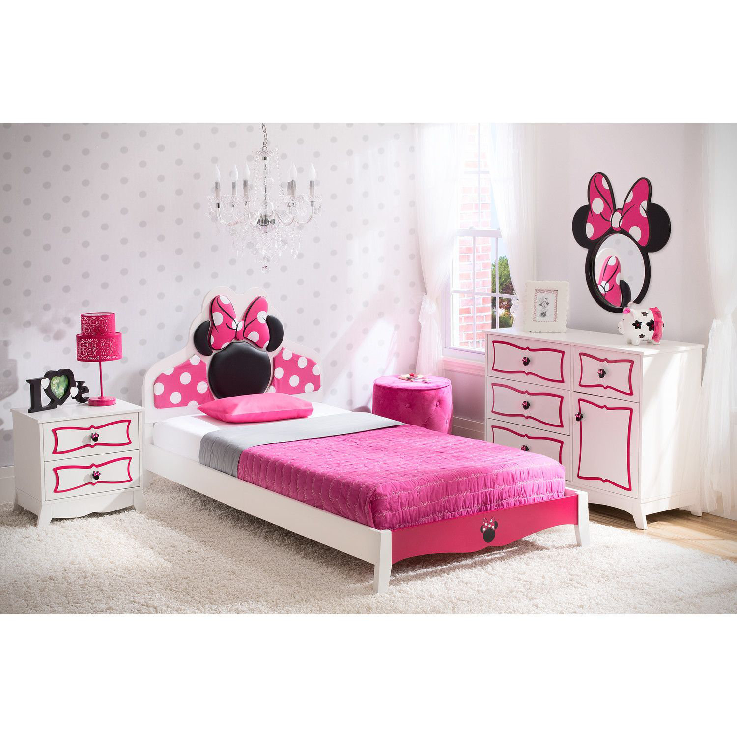 Delta Children Disney Minnie Mouse Twin Panel Configurable Bedroom Set Reviews Wayfair