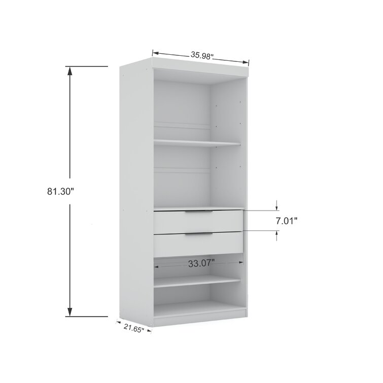 Latitude Run Delhi 3 Sectional Wardrobe Armoire Reviews Wayfair